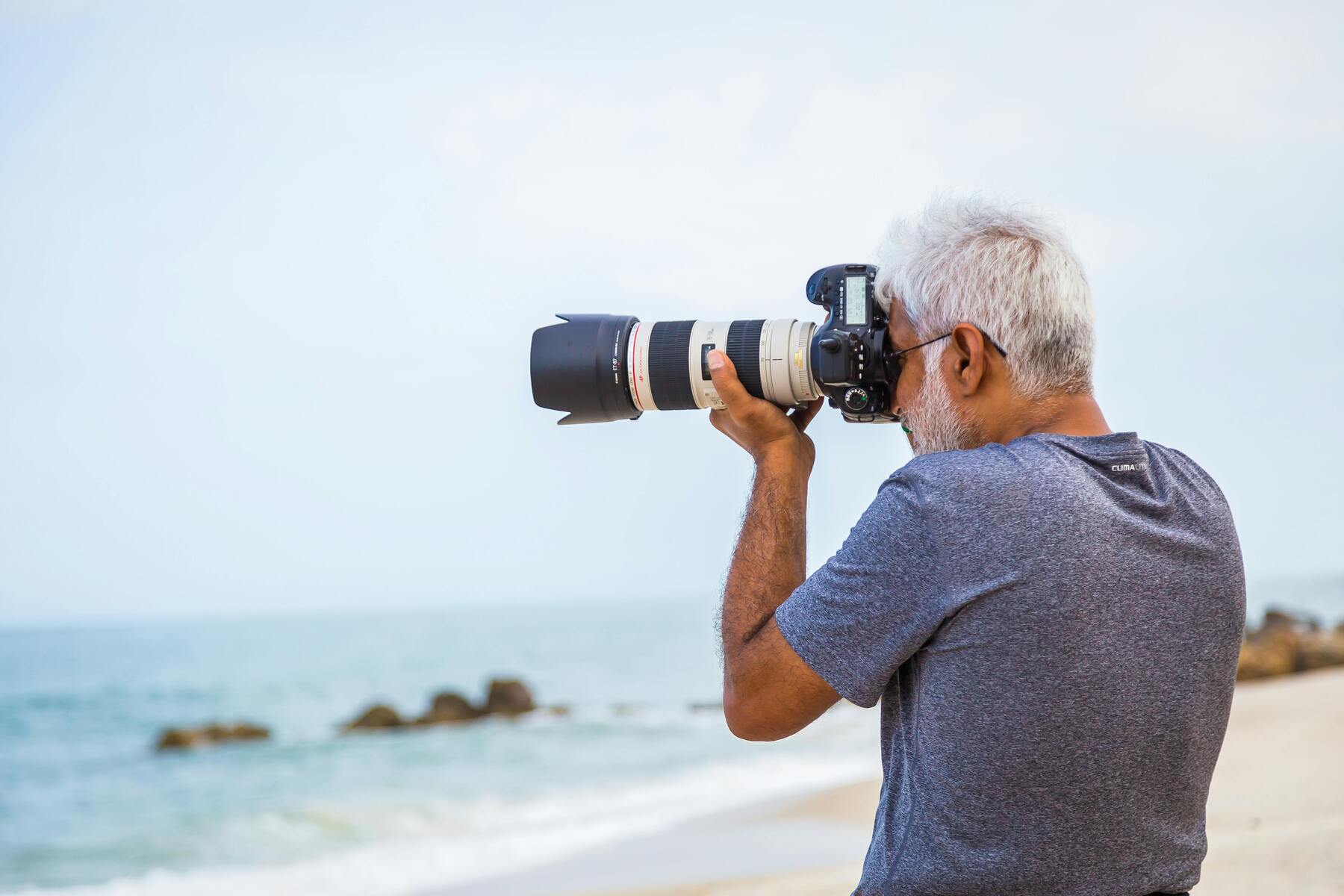 Teleobjektiv för landskapsfoto